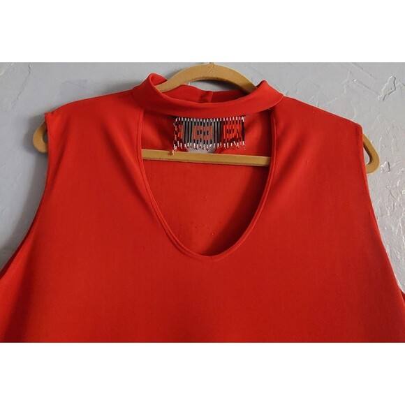 Adrian Karen L Not Label Size, Polyester Spandex, Red,Women's Tops Sleeveless. - Picture 10 of 10